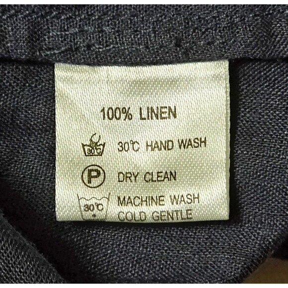 VIVID Women's Navy Blue Linen Maxi Dress Sleeveless Long Double Skirt Plus XXL - Picture 6 of 7